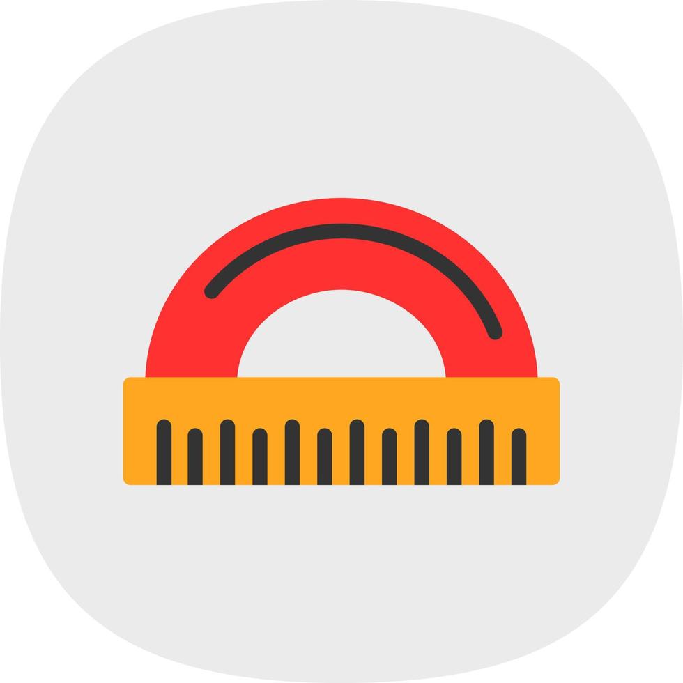 Protractor Vector Icon Design