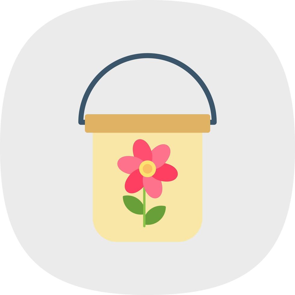 Bucket Vector Icon Design