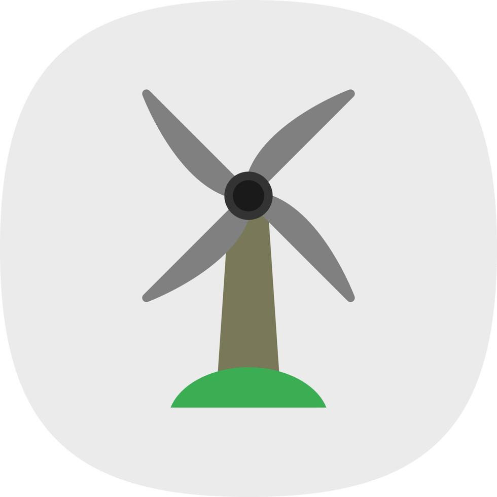 Windmill Vector Icon Design