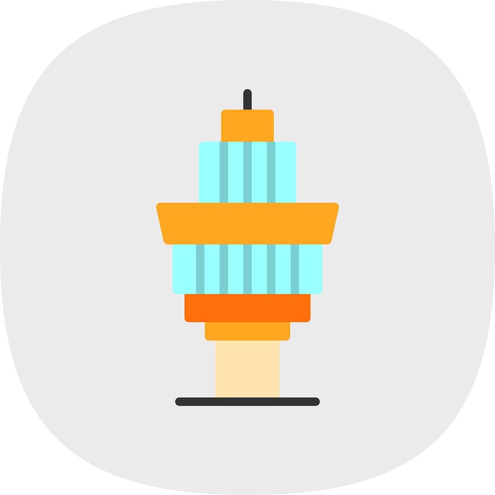 Control Tower Vector Icon Design