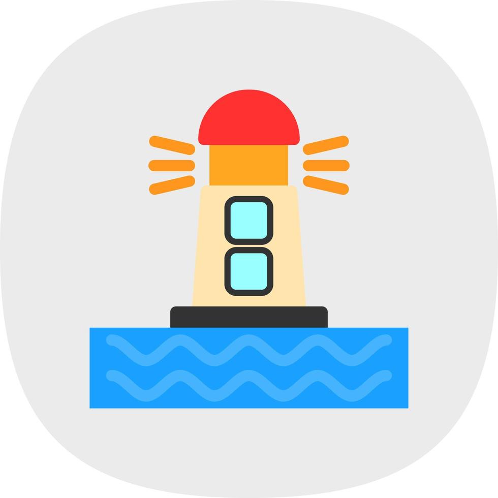 Lighthouse Vector Icon Design