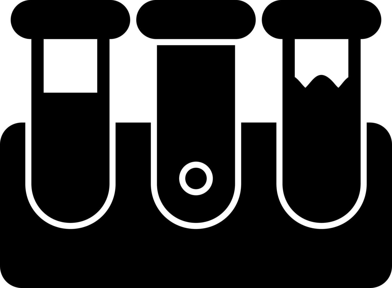 Test Tubes Vector Icon Design