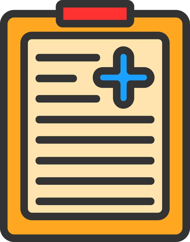 Medical Report Vector Icon Design