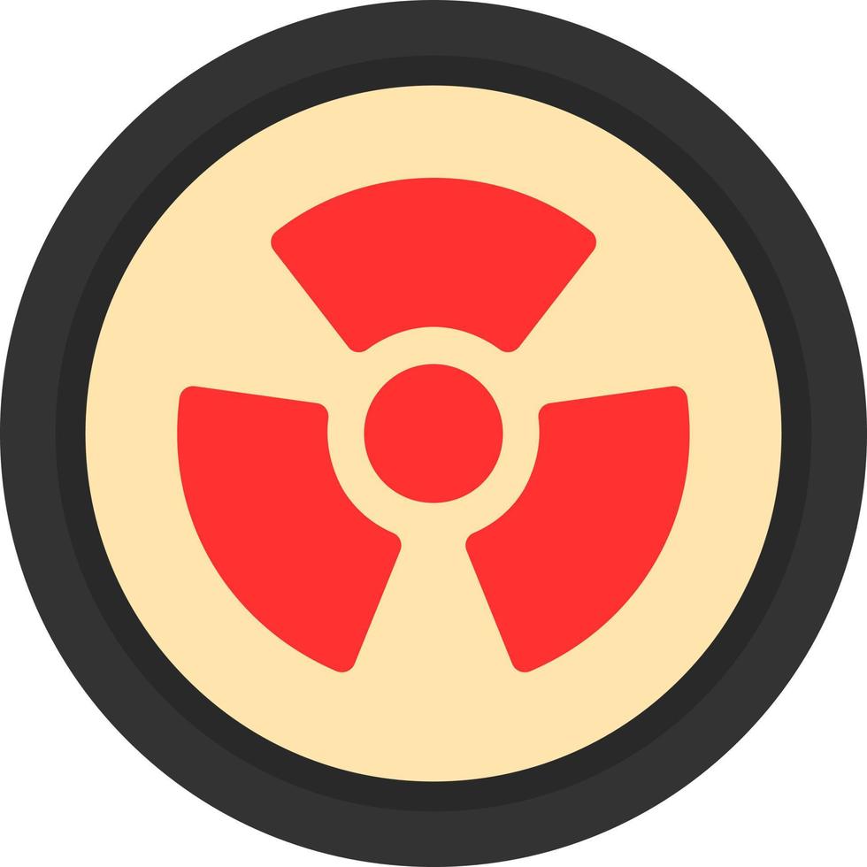 Radioactivity Vector Icon Design