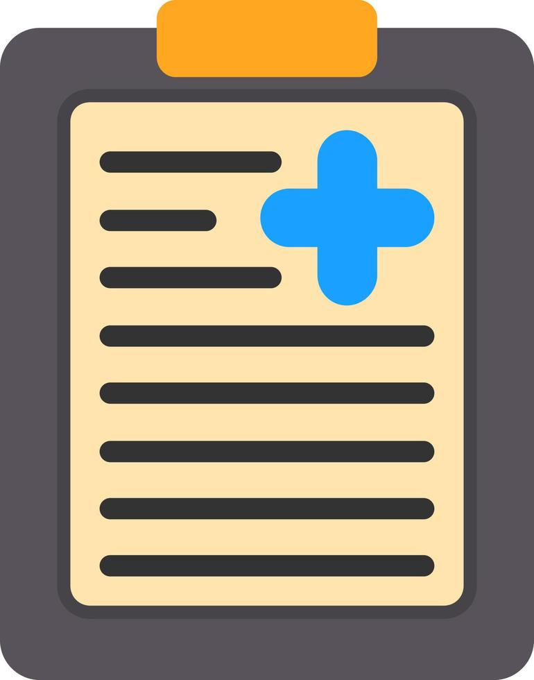 Medical Report Vector Icon Design