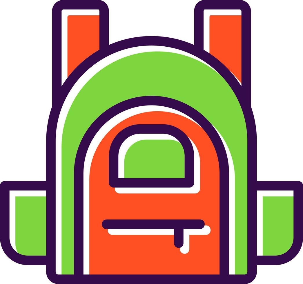 Backpack Vector Icon Design