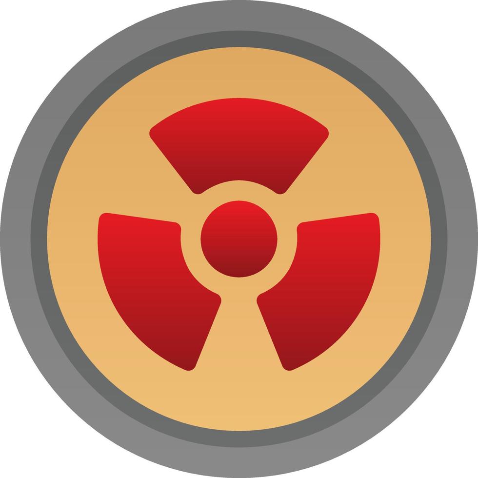Radioactivity Vector Icon Design