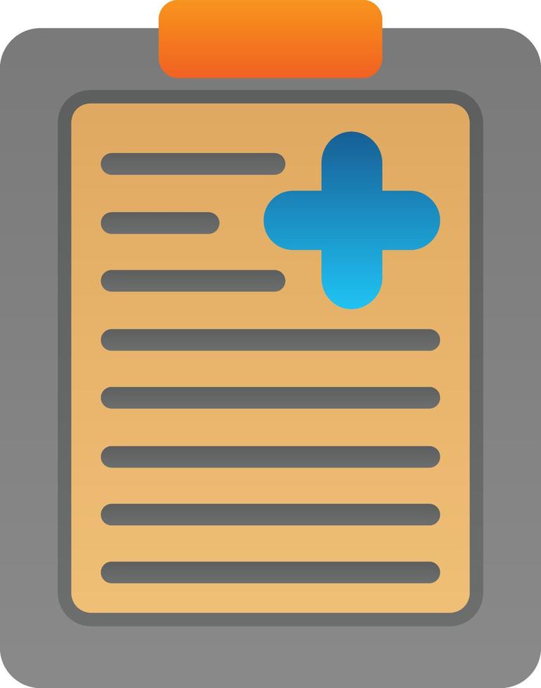 Medical Report Vector Icon Design