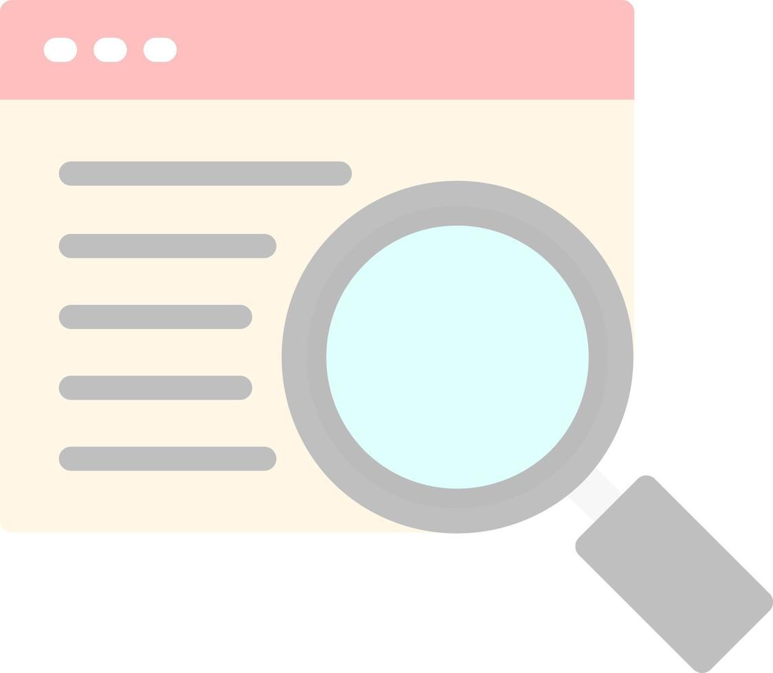 Online Search Vector Icon Design