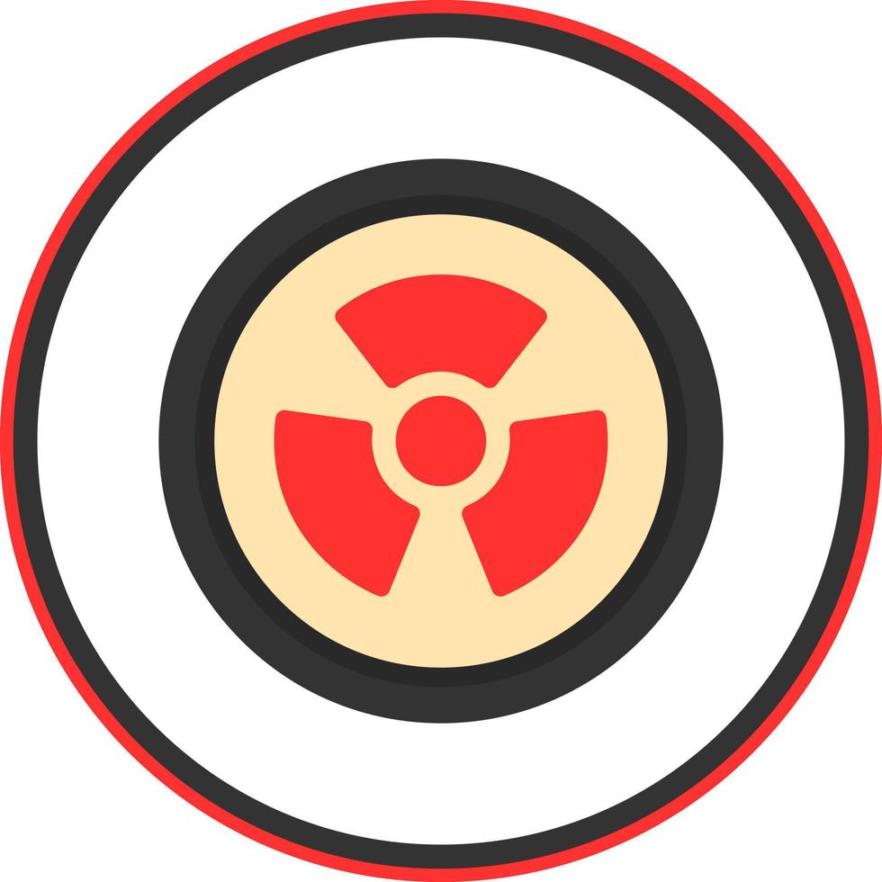 Radioactivity Vector Icon Design