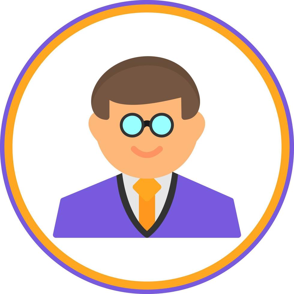 Professor Vector Icon Design