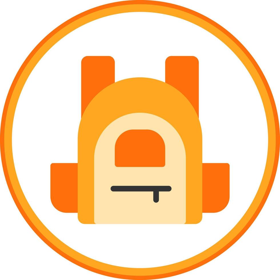 Backpack Vector Icon Design