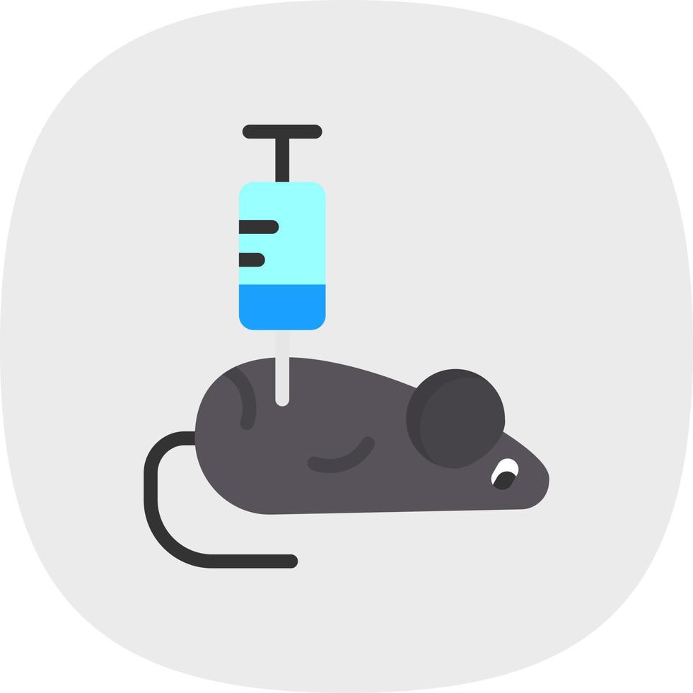 diseño de icono de vector de experimentación con animales