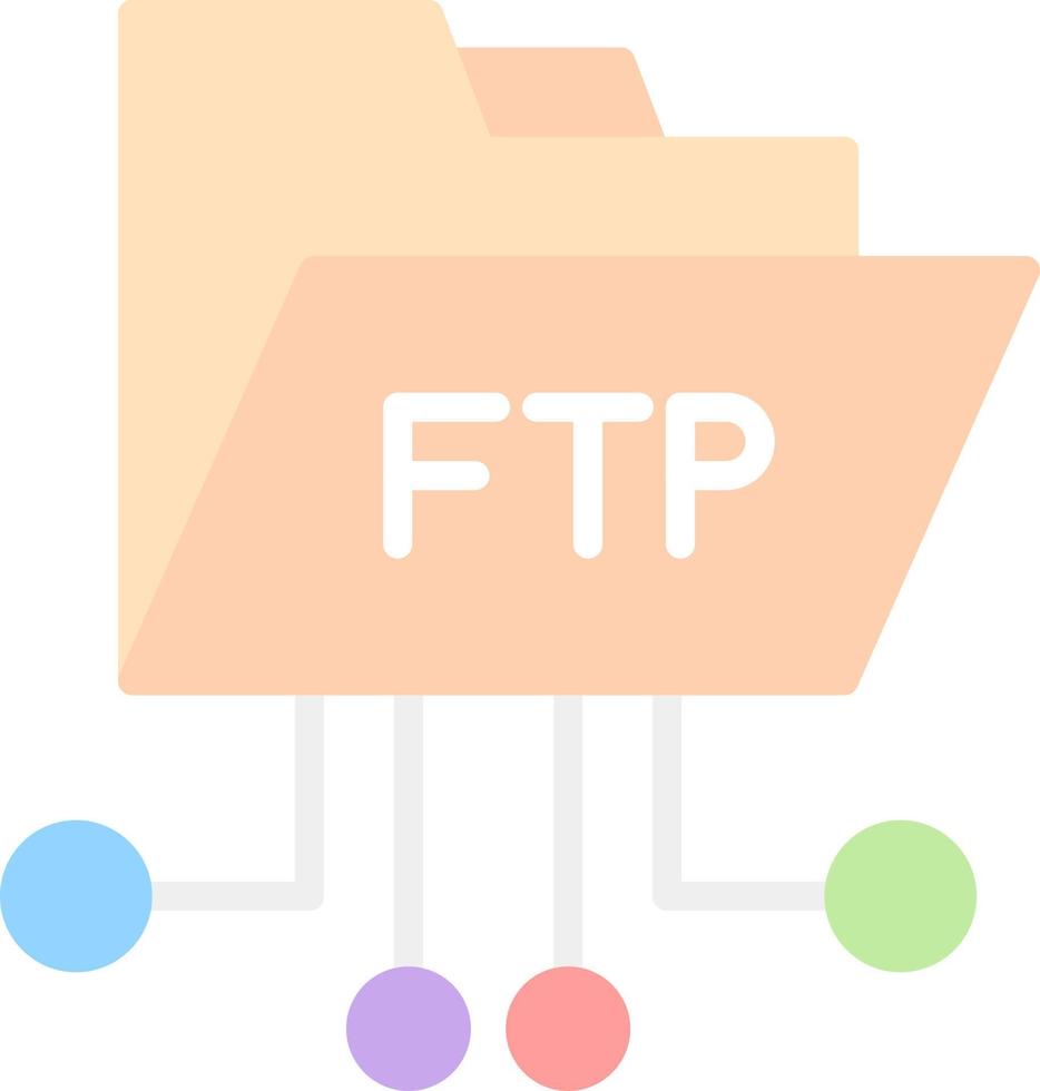 diseño de icono de vector ftp