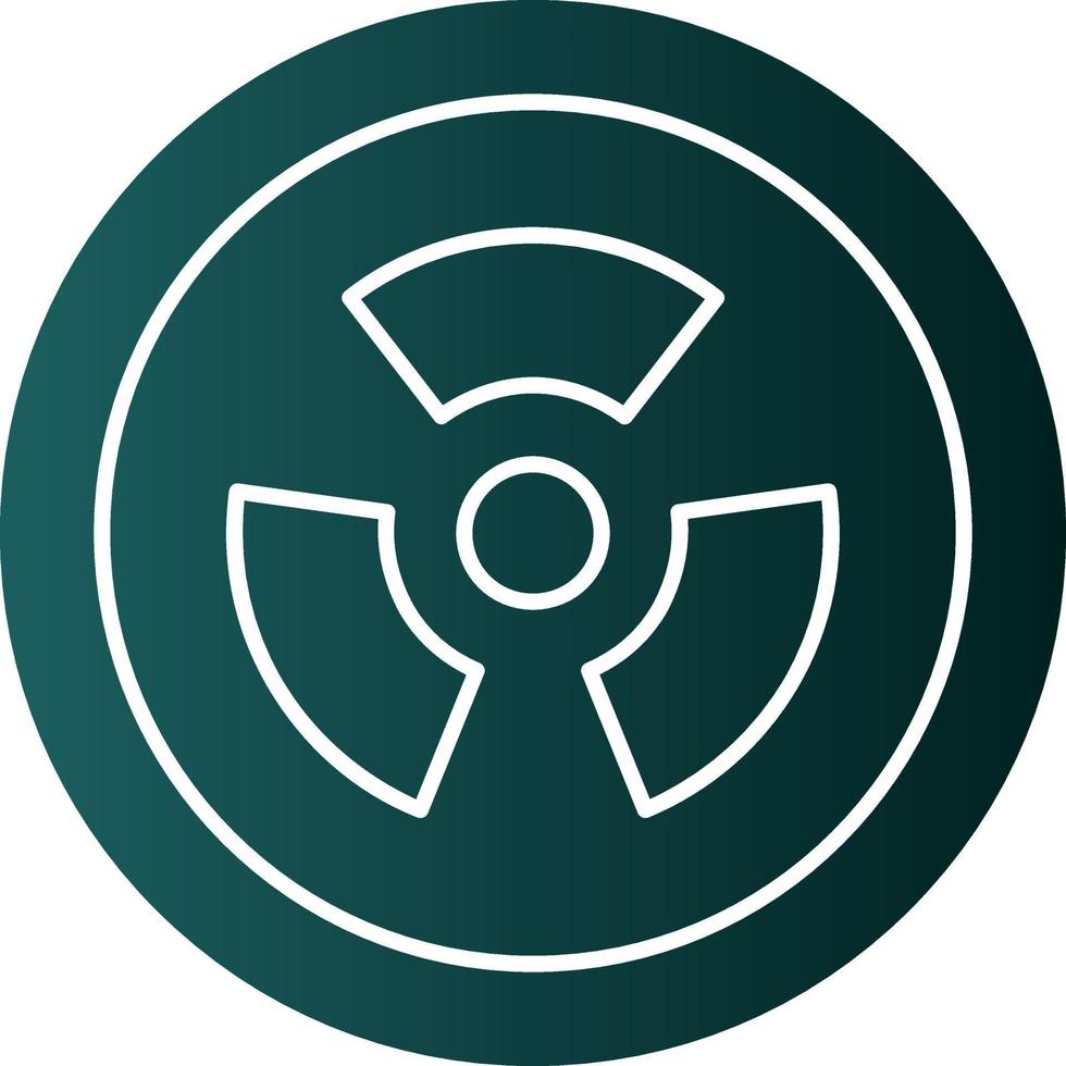 Radioactivity Vector Icon Design