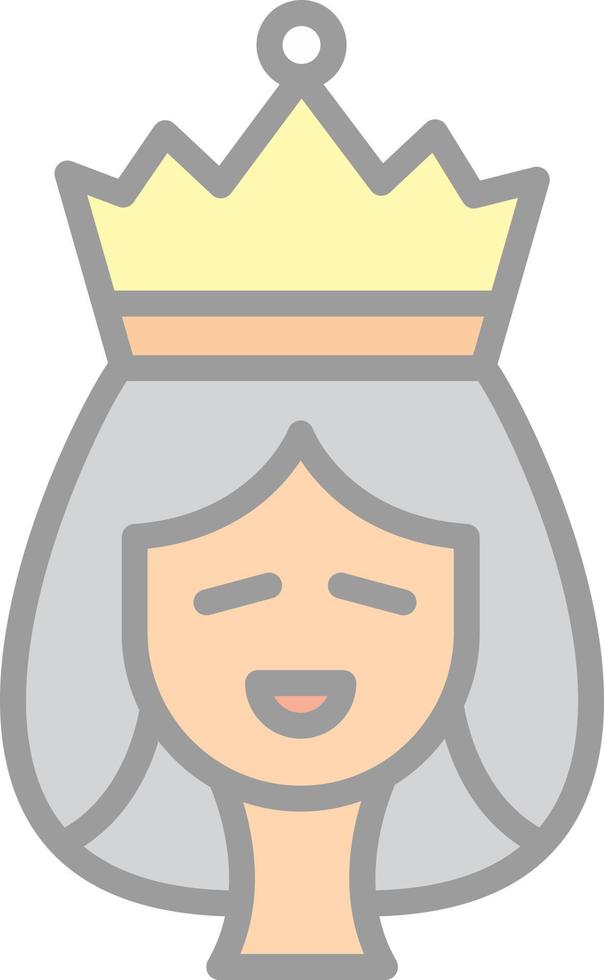 diseño de icono de vector de reina