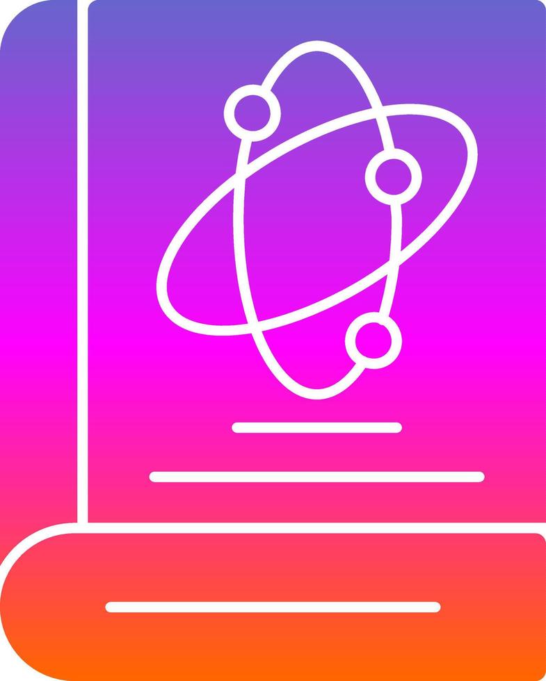 Science Book Vector Icon Design