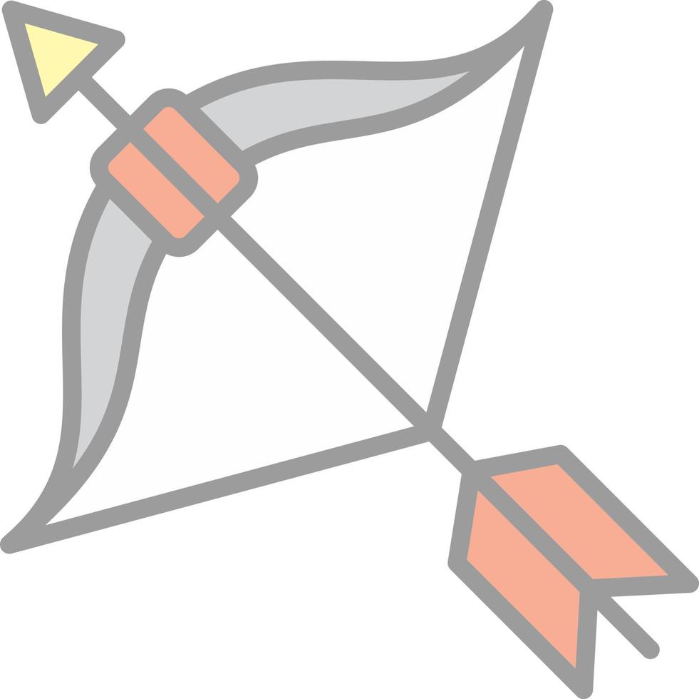 Bow Arrow Vector Icon Design