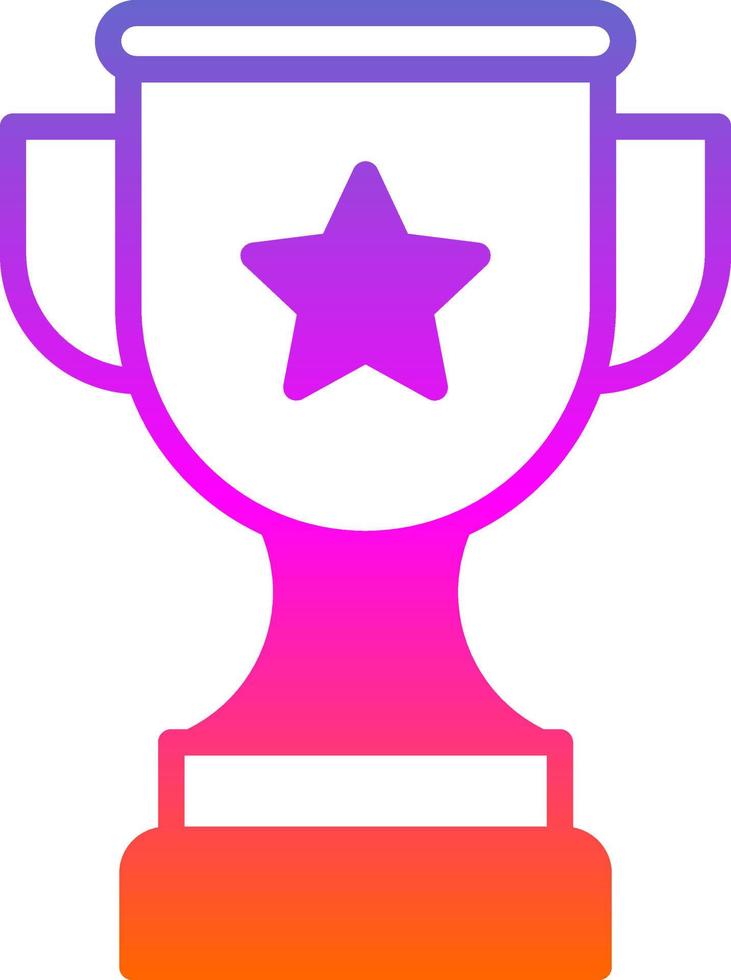 Gold Cup Vector Icon Design