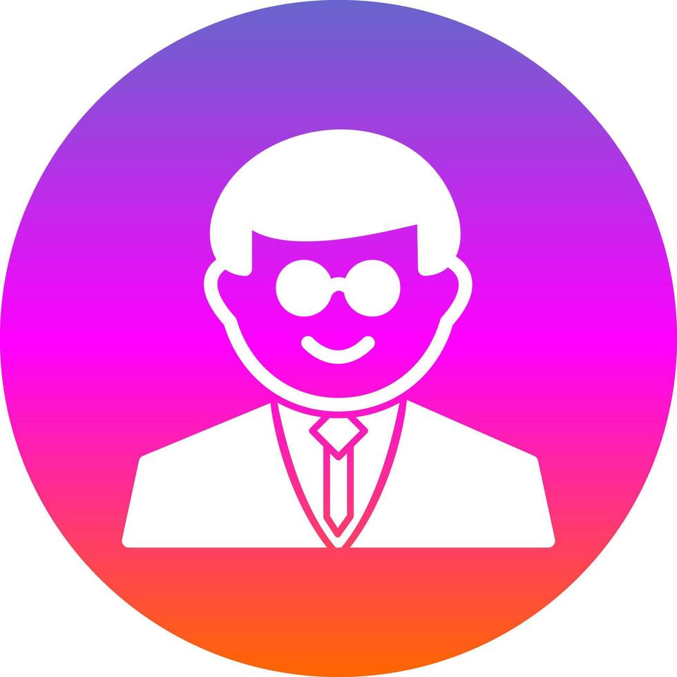 Professor Vector Icon Design
