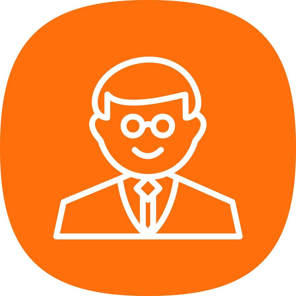 Professor Vector Icon Design