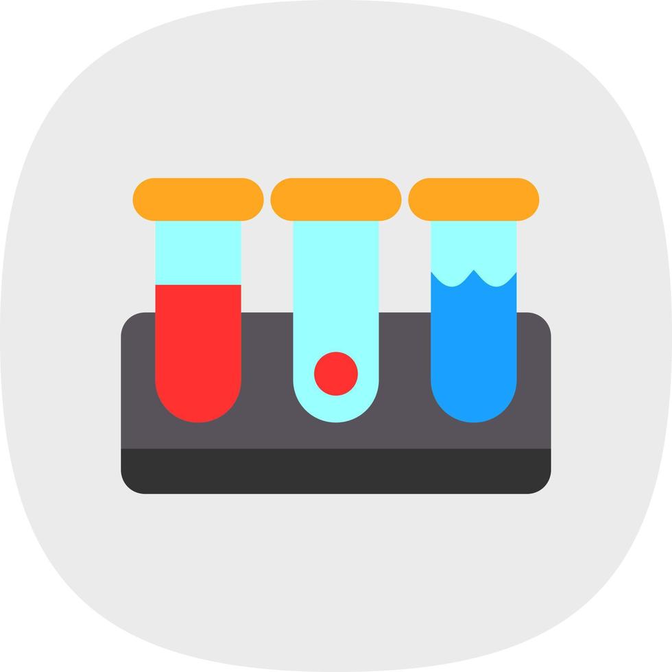 Test Tubes Vector Icon Design