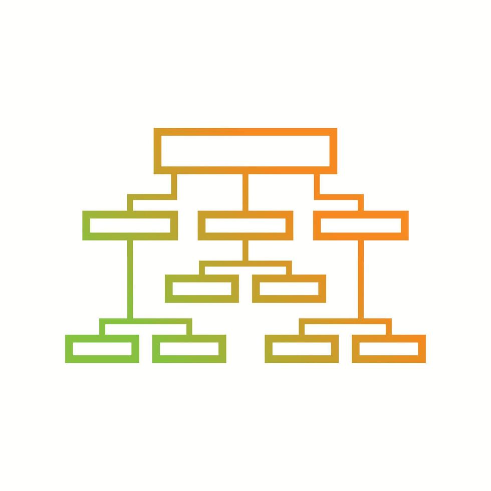 Beautiful Business structure vector line icon