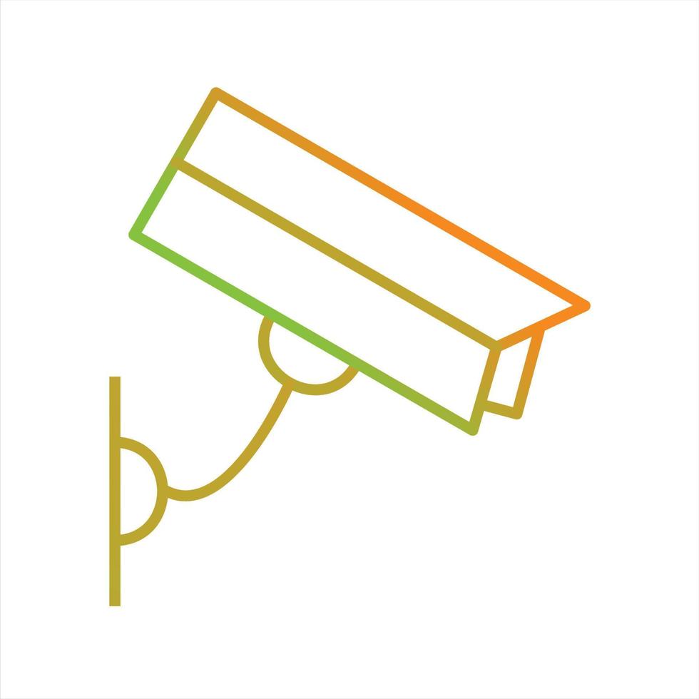 Beautiful Cctv Camera Line Vector Icon