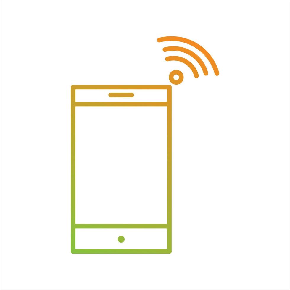 Beautiful Mobile Hotspot Line Vector Icon