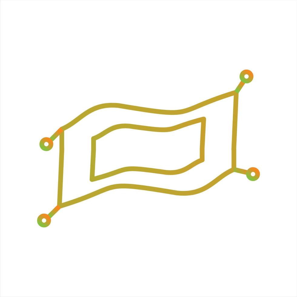 Beautiful Magical Carpet  Line Vector Icon