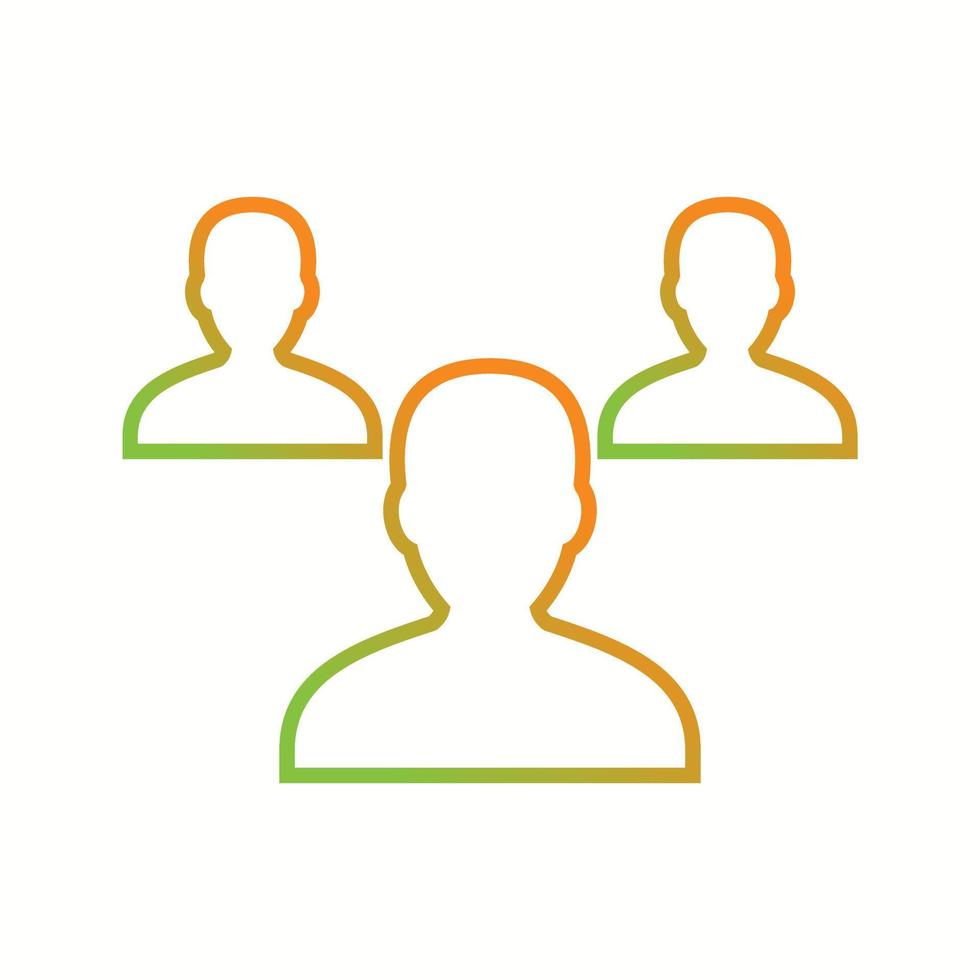 Beautiful Teamwork vector line icon