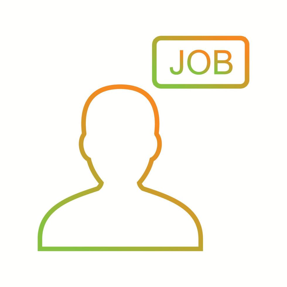 Beautiful Jobseeker vector line icon