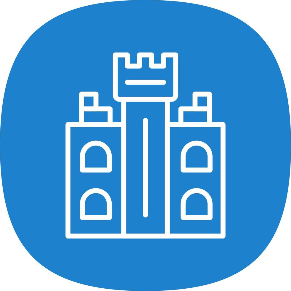 Castle Tower Vector Icon Design