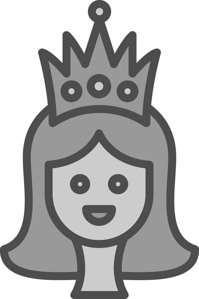 diseño de icono de vector de princesa