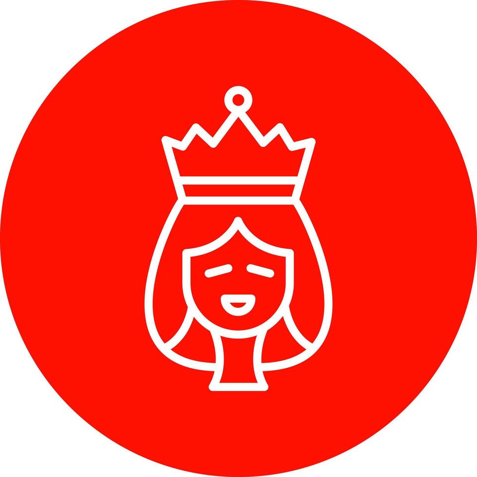 diseño de icono de vector de reina