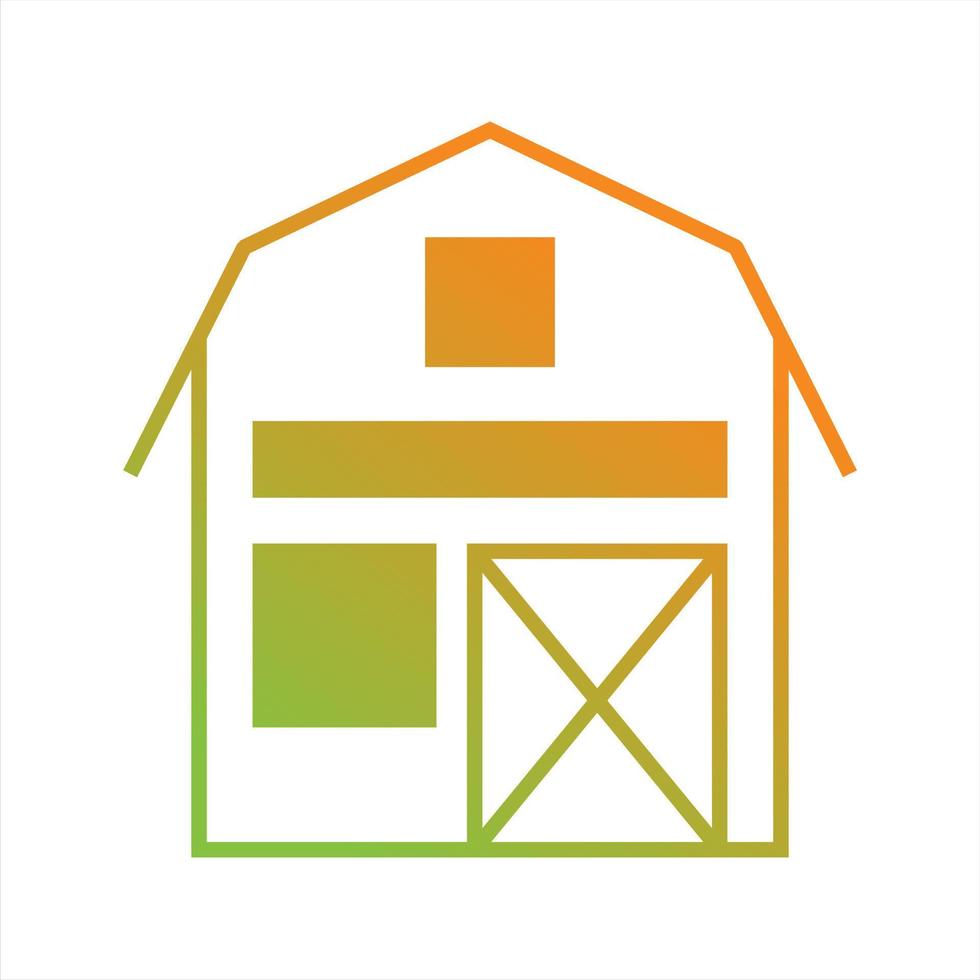 Beautiful Barn Line Vector Icon