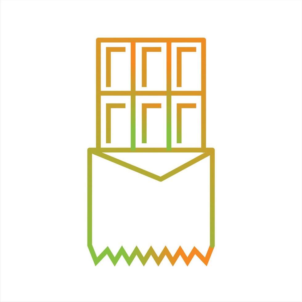 Beautiful Chocolate Line Vector Icon