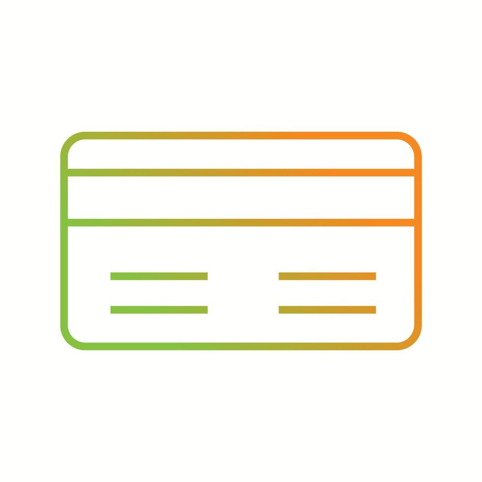 Beautiful Debit card Vector line icon