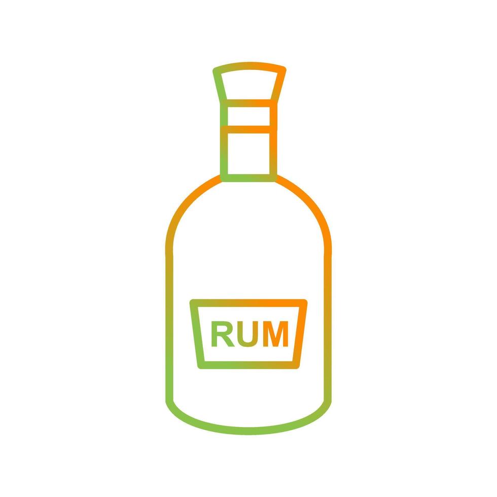 Bottle of Rum Vector Icon