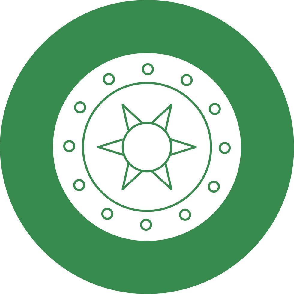 Steel Shield Vector Icon Design
