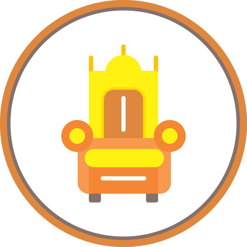 Throne Vector Icon Design