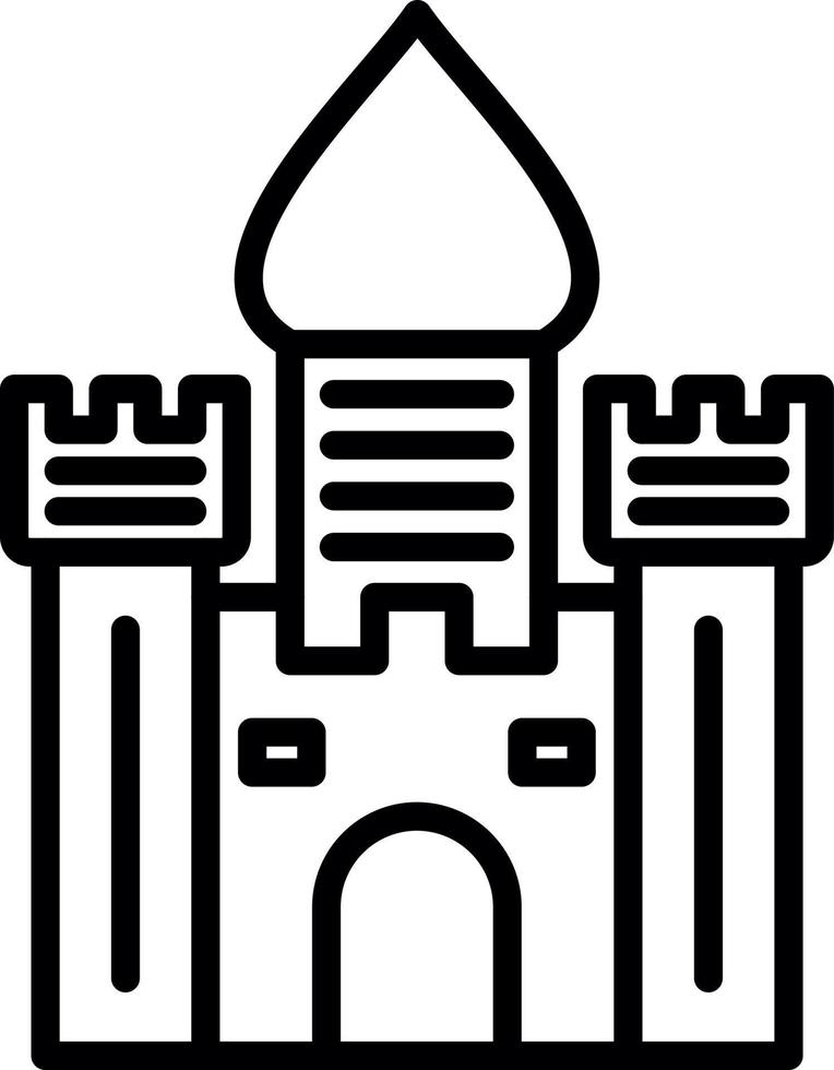 diseño de icono de vector de castillo