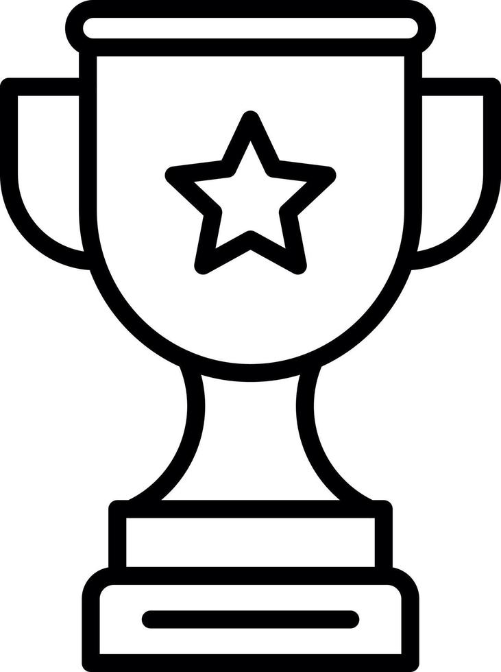 Gold Cup Vector Icon Design