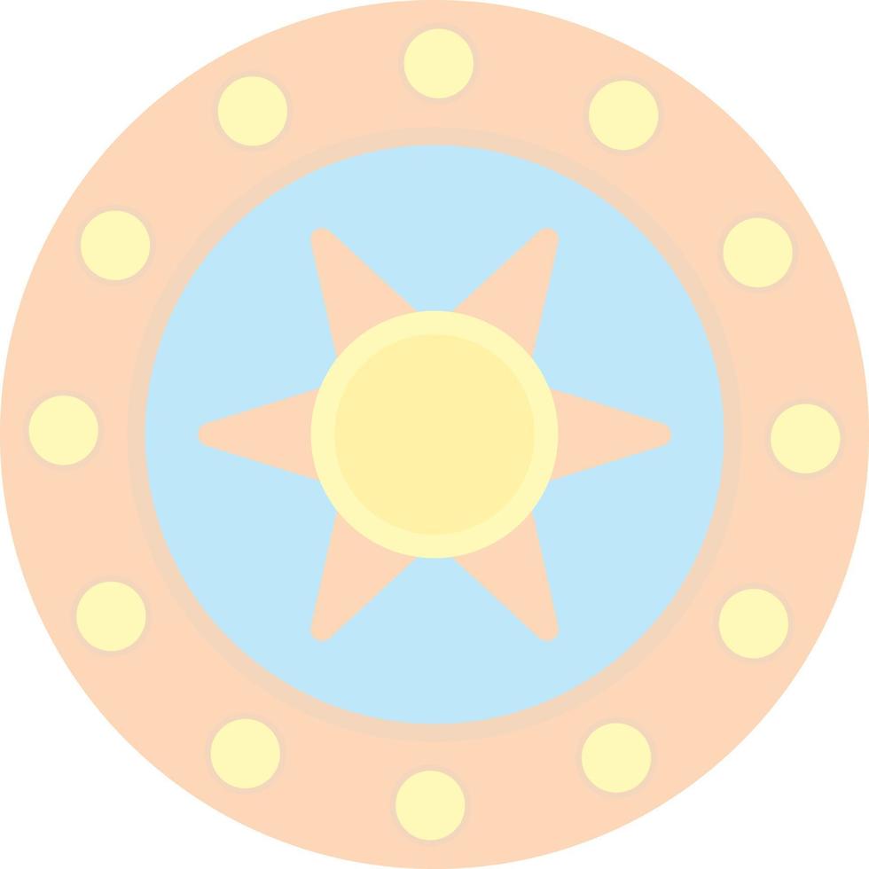 Steel Shield Vector Icon Design