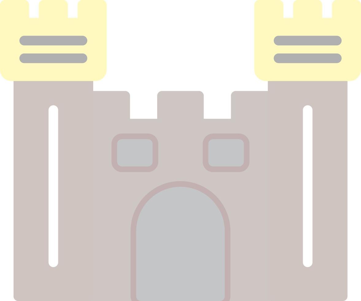 Castle Gate Vector Icon Design