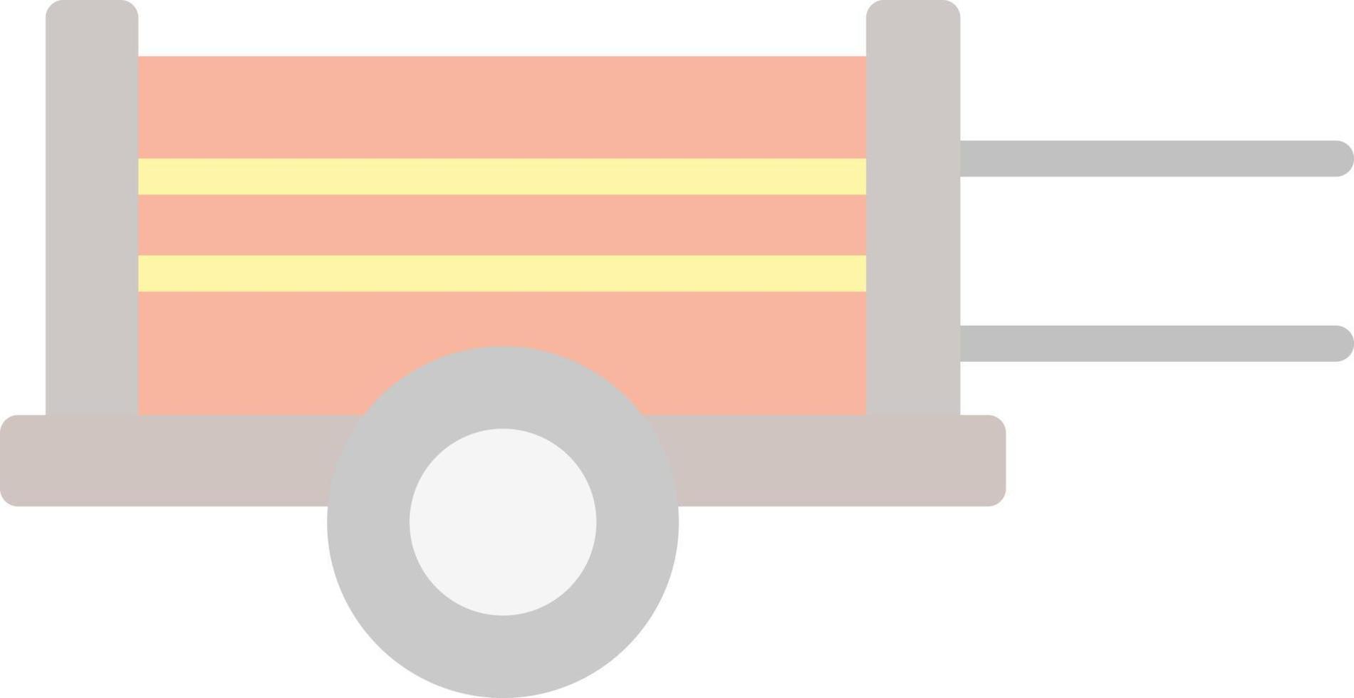 Wood Cart Vector Icon Design