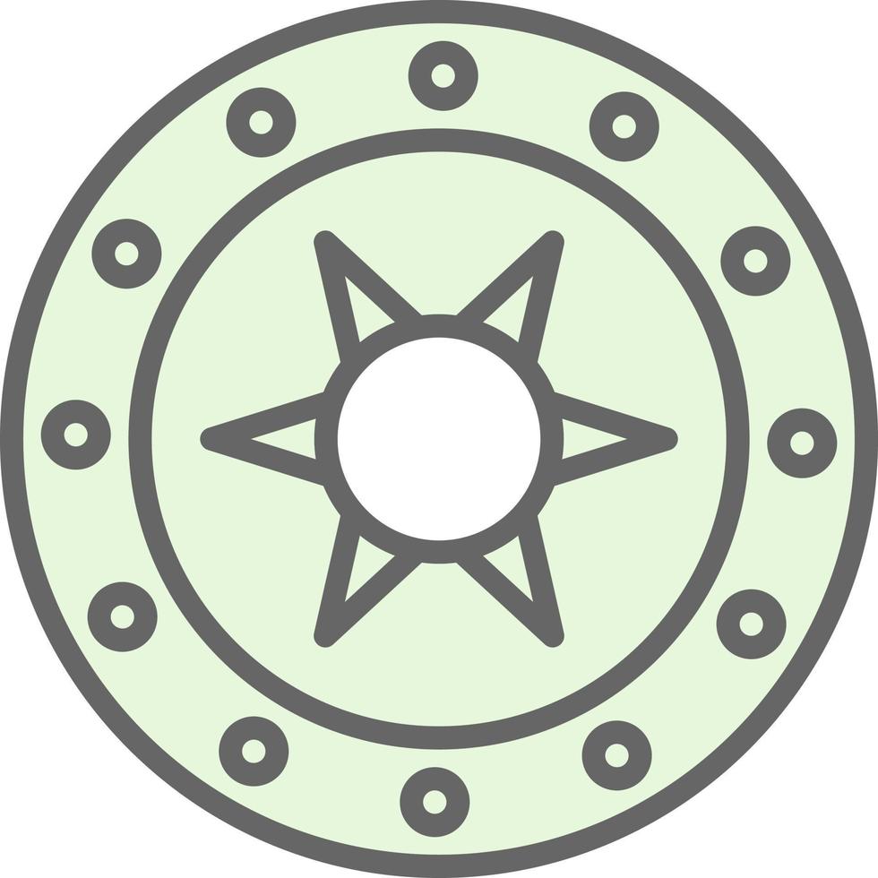 Steel Shield Vector Icon Design