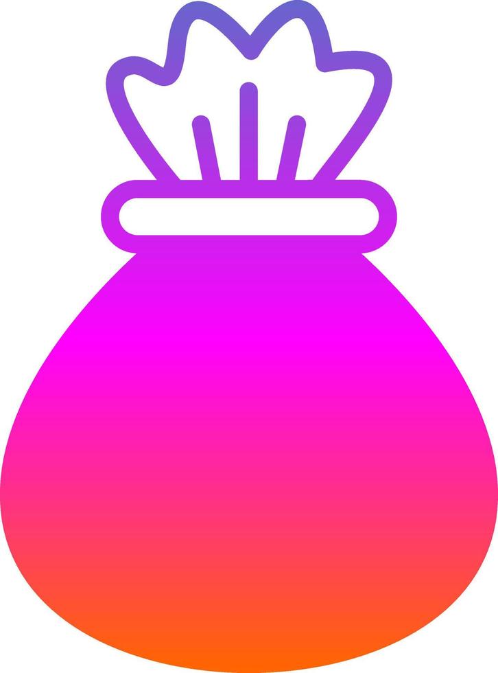 Money Bag Vector Icon Design