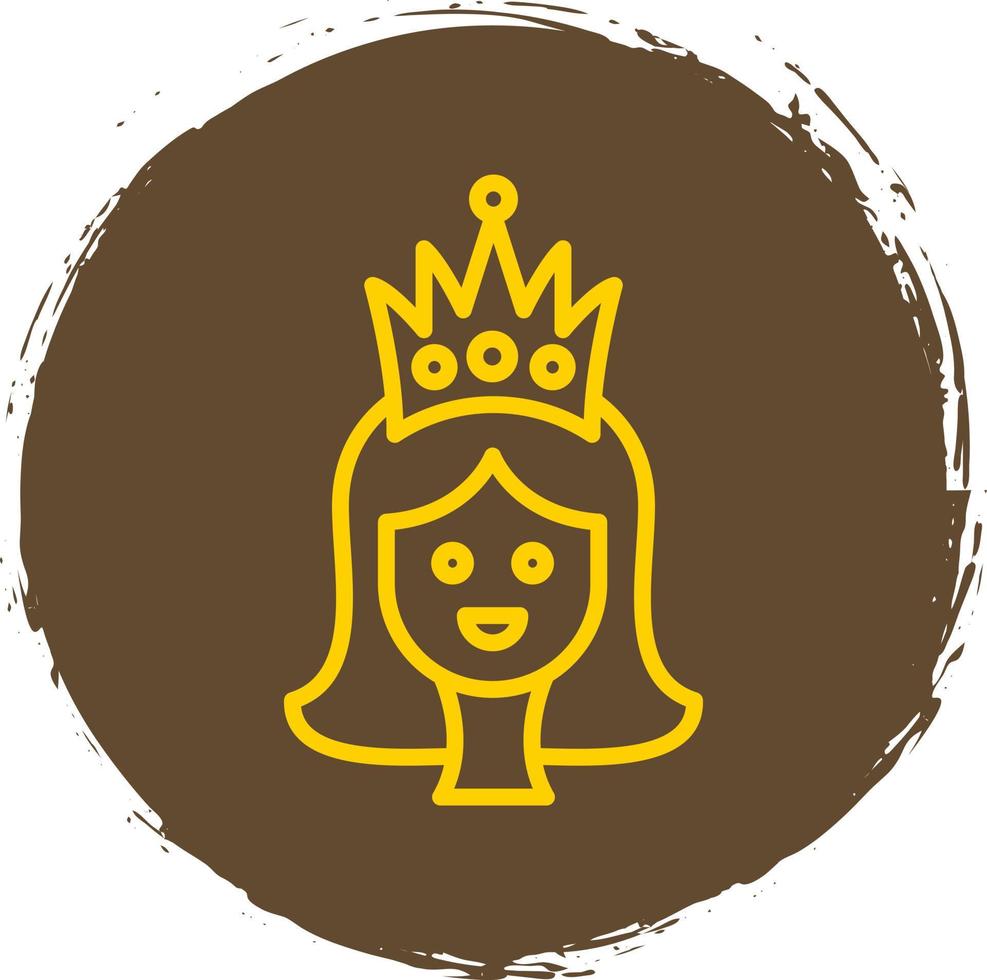 diseño de icono de vector de princesa