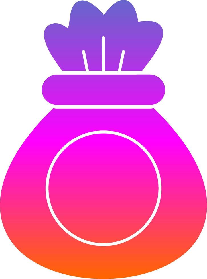 Money Bag Vector Icon Design